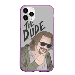 Чехол iPhone 11 Pro матовый The Dude, цвет: 3D-фиолетовый