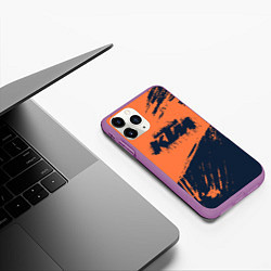 Чехол iPhone 11 Pro матовый KTM ГРАНЖ Z, цвет: 3D-фиолетовый — фото 2