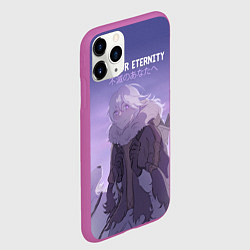 Чехол iPhone 11 Pro матовый Для тебя бессмертный, цвет: 3D-фиолетовый — фото 2