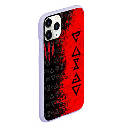 Чехол iPhone 11 Pro матовый THE WITCHER 9, цвет: 3D-светло-сиреневый — фото 2