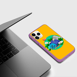 Чехол iPhone 11 Pro матовый Милый Гломмер, цвет: 3D-фиолетовый — фото 2