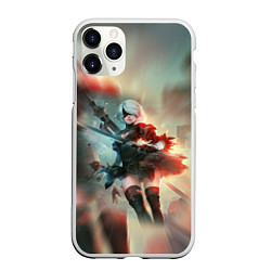 Чехол iPhone 11 Pro матовый 2B Nier Automata Z, цвет: 3D-белый