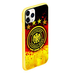 Чехол iPhone 11 Pro матовый Сборная Германии, цвет: 3D-желтый — фото 2