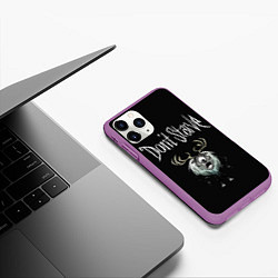 Чехол iPhone 11 Pro матовый Циклоп-олень, цвет: 3D-фиолетовый — фото 2