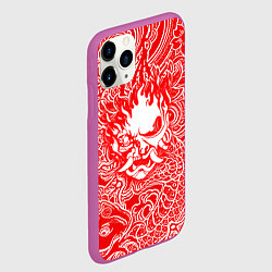 Чехол iPhone 11 Pro матовый Samurai, цвет: 3D-фиолетовый — фото 2