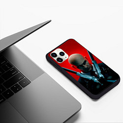 Чехол iPhone 11 Pro матовый Agent here, цвет: 3D-черный — фото 2