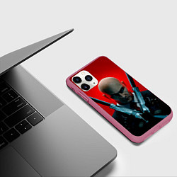 Чехол iPhone 11 Pro матовый Agent here, цвет: 3D-малиновый — фото 2