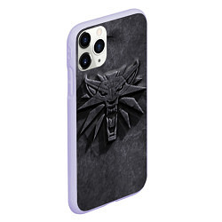 Чехол iPhone 11 Pro матовый THE WITCHER КАМЕНЬ ЛОГО, цвет: 3D-светло-сиреневый — фото 2