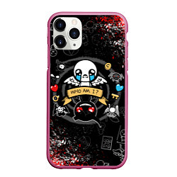 Чехол iPhone 11 Pro матовый The Binding of Isaac ИСААК, цвет: 3D-малиновый