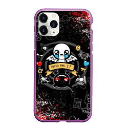 Чехол iPhone 11 Pro матовый The Binding of Isaac ИСААК, цвет: 3D-фиолетовый