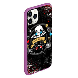 Чехол iPhone 11 Pro матовый The Binding of Isaac ИСААК, цвет: 3D-фиолетовый — фото 2