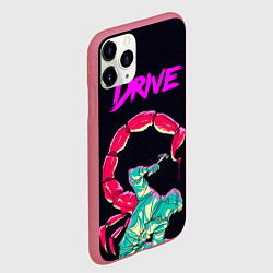 Чехол iPhone 11 Pro матовый Драйв фильм, цвет: 3D-малиновый — фото 2