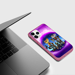 Чехол iPhone 11 Pro матовый Ratchet & Clank 2 Rift Apart, цвет: 3D-малиновый — фото 2