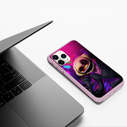 Чехол iPhone 11 Pro матовый Friday Night Funkin монстр, цвет: 3D-розовый — фото 2