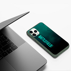 Чехол iPhone 11 Pro матовый BattleField 6, цвет: 3D-темно-зеленый — фото 2