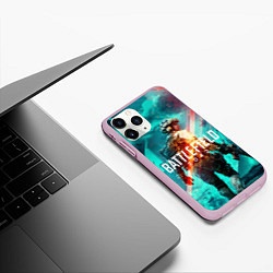 Чехол iPhone 11 Pro матовый Battlefield 2042, цвет: 3D-розовый — фото 2