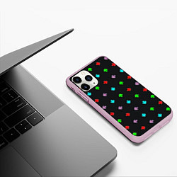 Чехол iPhone 11 Pro матовый Friday night funky arrows, цвет: 3D-розовый — фото 2