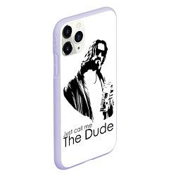 Чехол iPhone 11 Pro матовый Just call me the Dude, цвет: 3D-светло-сиреневый — фото 2