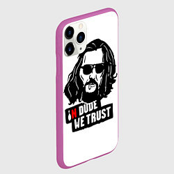 Чехол iPhone 11 Pro матовый In Dude we trust, цвет: 3D-фиолетовый — фото 2