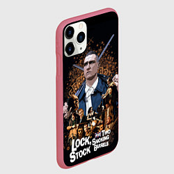 Чехол iPhone 11 Pro матовый Карты, деньги, два ствола, цвет: 3D-малиновый — фото 2