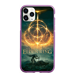 Чехол iPhone 11 Pro матовый Elden Ring key art, цвет: 3D-фиолетовый