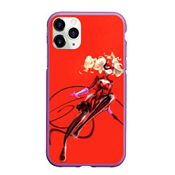 Чехол iPhone 11 Pro матовый Takamaki, цвет: 3D-фиолетовый