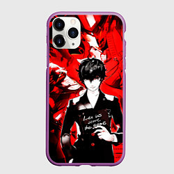 Чехол iPhone 11 Pro матовый Давай начнём игру, цвет: 3D-фиолетовый