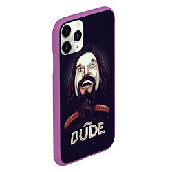 Чехол iPhone 11 Pro матовый Большой Лебовский The Dude, цвет: 3D-фиолетовый — фото 2