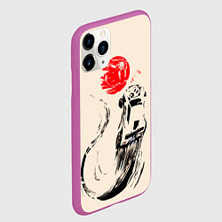 Чехол iPhone 11 Pro матовый Flying car, цвет: 3D-фиолетовый — фото 2