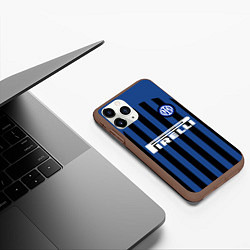 Чехол iPhone 11 Pro матовый INTER MILAN, цвет: 3D-коричневый — фото 2