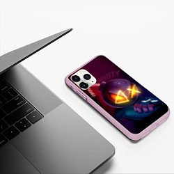 Чехол iPhone 11 Pro матовый Витти на темном фоне, цвет: 3D-розовый — фото 2