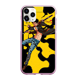 Чехол iPhone 11 Pro матовый Трафальгар Ло из One Piece, цвет: 3D-розовый