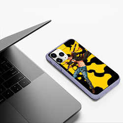 Чехол iPhone 11 Pro матовый Трафальгар Ло из One Piece, цвет: 3D-светло-сиреневый — фото 2