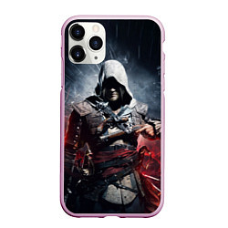 Чехол iPhone 11 Pro матовый Assassins Creed 4: Black Flag, цвет: 3D-розовый