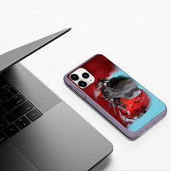 Чехол iPhone 11 Pro матовый ХЯККИМАРУ ДОРОРО DORORO, цвет: 3D-серый — фото 2