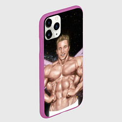 Чехол iPhone 11 Pro матовый Billy Space Aquarell, цвет: 3D-фиолетовый — фото 2