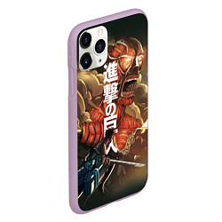 Чехол iPhone 11 Pro матовый Shingeki No Kyojin Леви Аккерман, цвет: 3D-сиреневый — фото 2