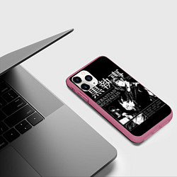 Чехол iPhone 11 Pro матовый Темный Дворецкий Себастьян Мик, цвет: 3D-малиновый — фото 2