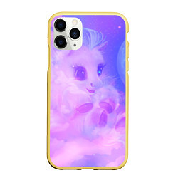 Чехол iPhone 11 Pro матовый Пони в облаках