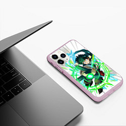 Чехол iPhone 11 Pro матовый ДЭКУ Boku no Hero Academia, цвет: 3D-розовый — фото 2