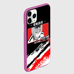 Чехол iPhone 11 Pro матовый Кенма Козуме Haikyuu!!, цвет: 3D-фиолетовый — фото 2