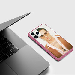 Чехол iPhone 11 Pro матовый Maneskin, цвет: 3D-малиновый — фото 2