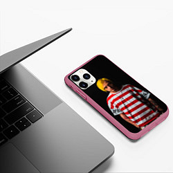 Чехол iPhone 11 Pro матовый Андрей Федорович, цвет: 3D-малиновый — фото 2