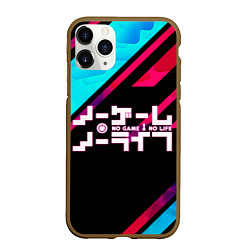 Чехол iPhone 11 Pro матовый NO GAME NO LIFE LOGO, цвет: 3D-коричневый