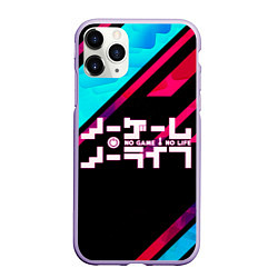 Чехол iPhone 11 Pro матовый NO GAME NO LIFE LOGO, цвет: 3D-светло-сиреневый