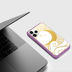 Чехол iPhone 11 Pro матовый Море, цвет: 3D-фиолетовый — фото 2
