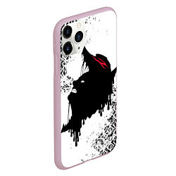Чехол iPhone 11 Pro матовый БЕРСЕРК подтеки, цвет: 3D-розовый — фото 2