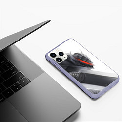 Чехол iPhone 11 Pro матовый Anime Berserk, цвет: 3D-светло-сиреневый — фото 2