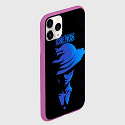 Чехол iPhone 11 Pro матовый Манки Д Луффи One Piece, цвет: 3D-фиолетовый — фото 2