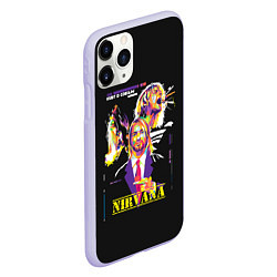 Чехол iPhone 11 Pro матовый Kurt Cobain, цвет: 3D-светло-сиреневый — фото 2